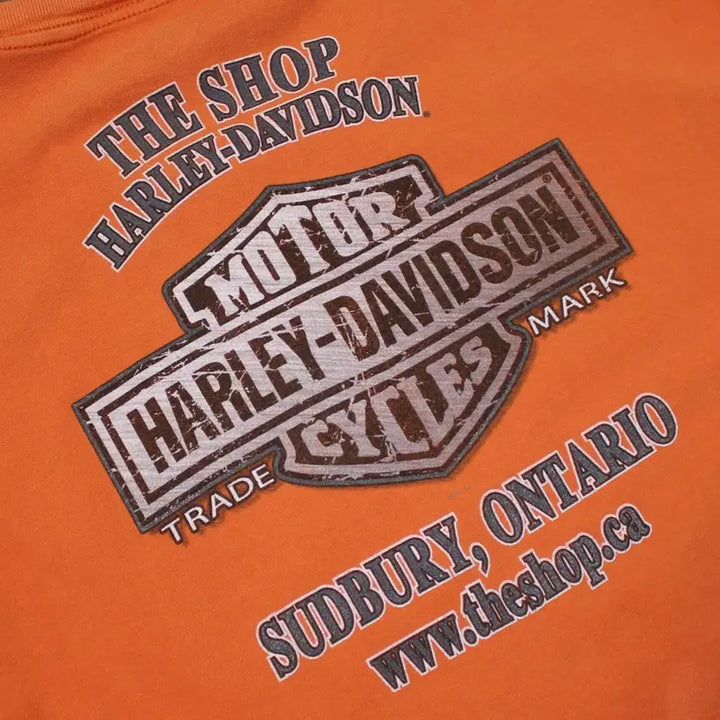 [BUNJANG] Harley-Davidson USA Orange Pocket T-shirt / 00&