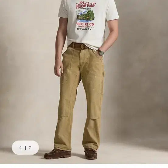 [BUNJANG] Polo Ralph Lauren White T-shirt M / 폴로 랄프로렌 화이트 반팔 티셔츠 M