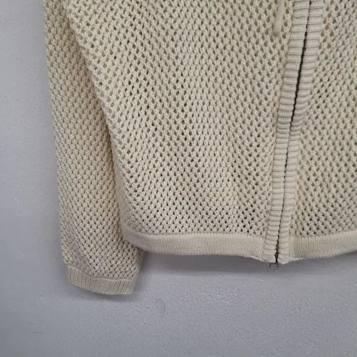 [BUNJANG] HOLLYWOOD Punching Knit Hooded Zip-up / [100/L] HOLLYWOOD 펀칭 니트 후드 집업