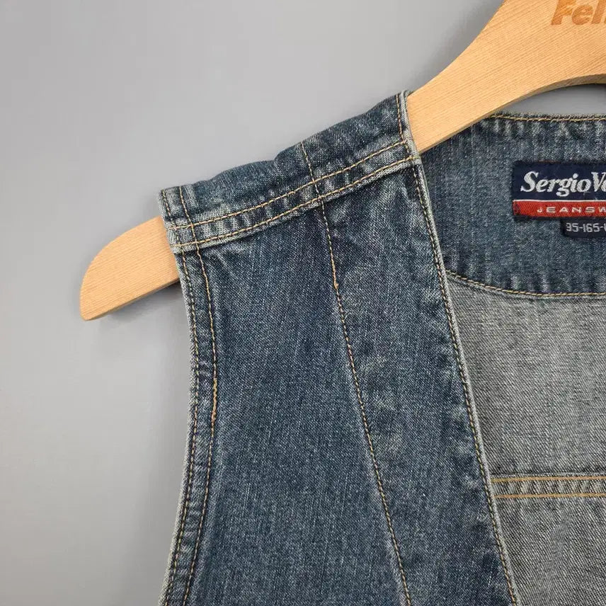 [BUNJANG] Sergio Valente Denim Work Vest / 세르지오 발렌테 Sergio Valente 데님 워크 베스트 95