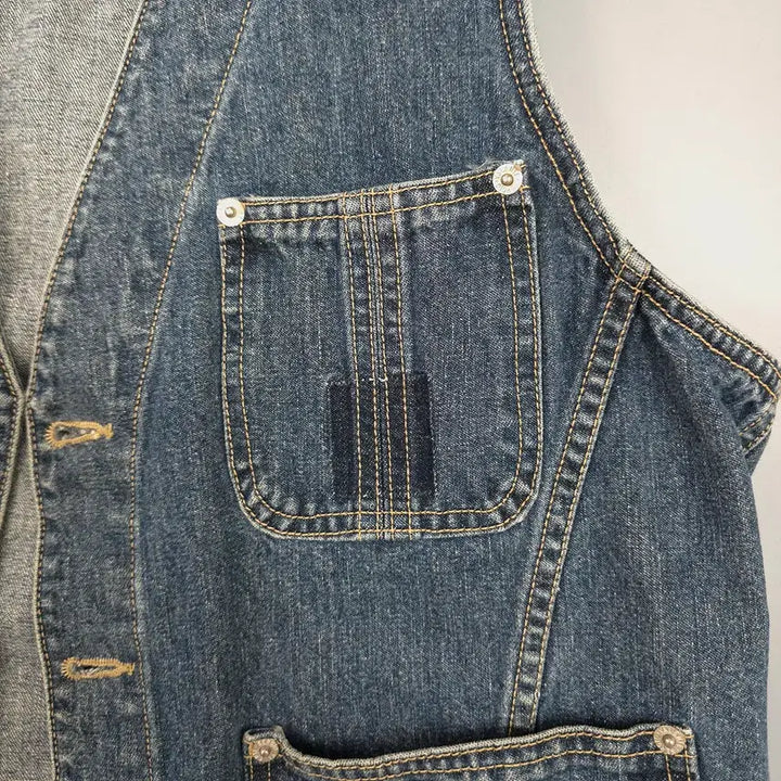 [BUNJANG] Sergio Valente Denim Work Vest / 세르지오 발렌테 Sergio Valente 데님 워크 베스트 95