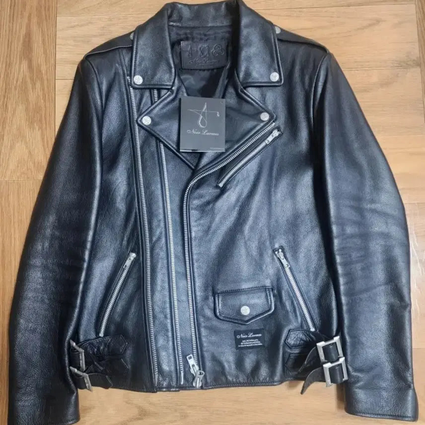 [BUNJANG] Noir Larmes Leather Rider Jacket 46 / 느와르라르메스 가죽 라이더 자켓 46