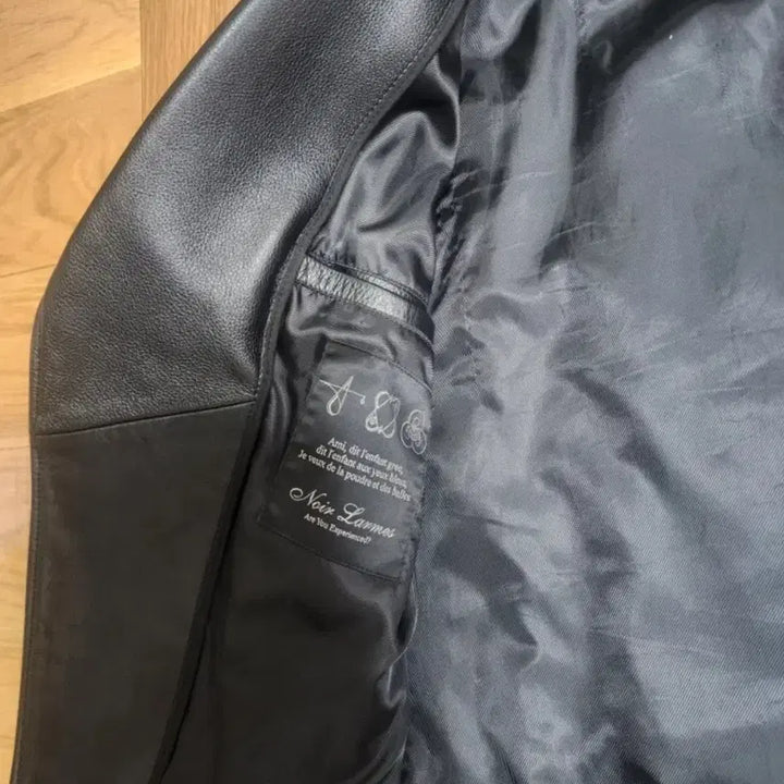 [BUNJANG] Noir Larmes Leather Rider Jacket 46 / 느와르라르메스 가죽 라이더 자켓 46