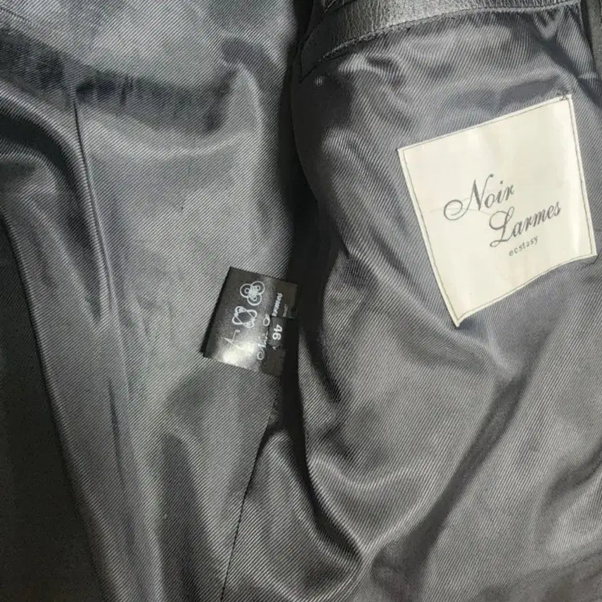 [BUNJANG] Noir Larmes Leather Rider Jacket 46 / 느와르라르메스 가죽 라이더 자켓 46