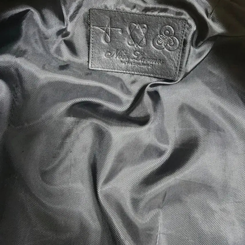 [BUNJANG] Noir Larmes Leather Rider Jacket 46 / 느와르라르메스 가죽 라이더 자켓 46