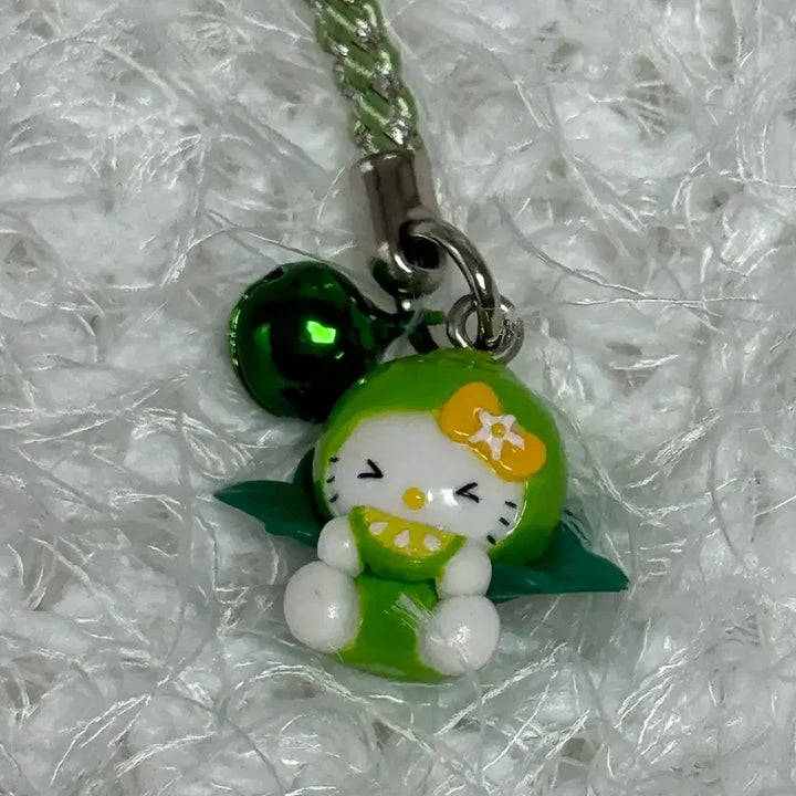 [BUNJANG] Kitty 2005 Okinawa Lime Citrus Fruit Strap / 고전 키티 2005년 오키나와 라임 청귤 과일 키티스트랩
