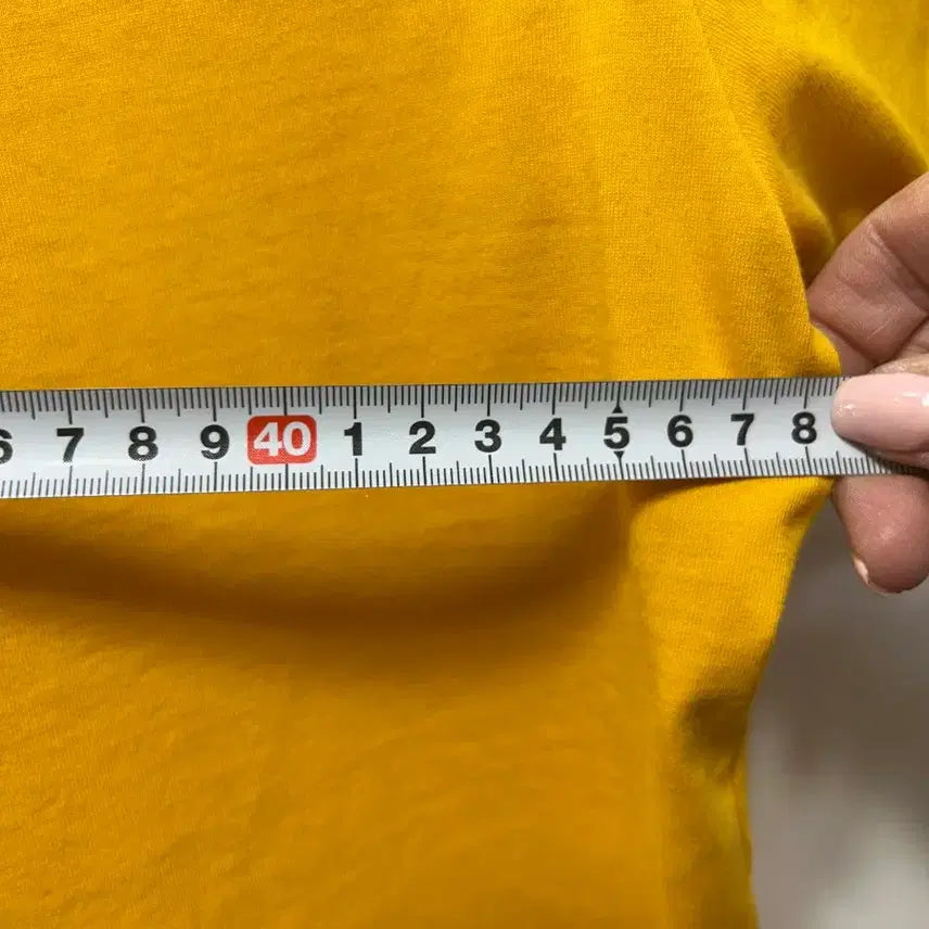 [BUNJANG] New Balance Yellow Short Sleeve T-shirt (M) / 뉴발란스 노랑 반팔 티셔츠 M
