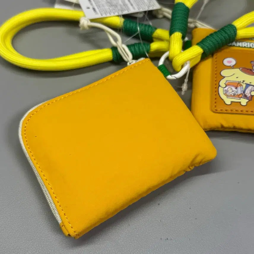 [BUNJANG] Usagi Chiikawa Pompompurin Card Wallet with Coin Purse / 우사기 치이카와 폼폼푸린 카드지갑 겸 동전지갑 스트랩