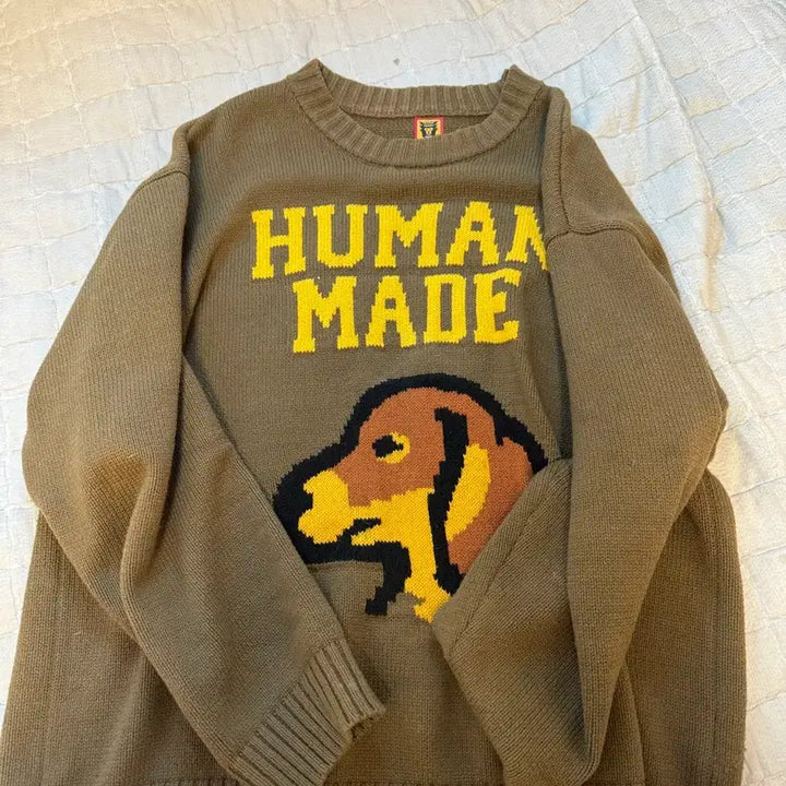 [SOLD OUT] 휴먼메이드 닥스그린 니트