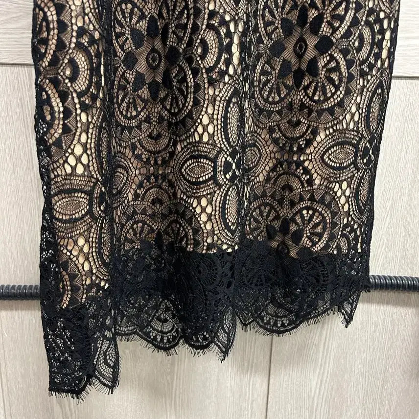 [BUNJANG] Forever 21 Lace Long Dress / Forever 21 레이스 롱 드레스 블랙 S