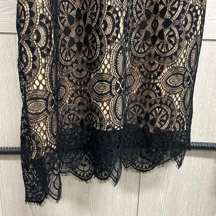 [BUNJANG] Forever 21 Lace Long Dress / Forever 21 레이스 롱 드레스 블랙 S