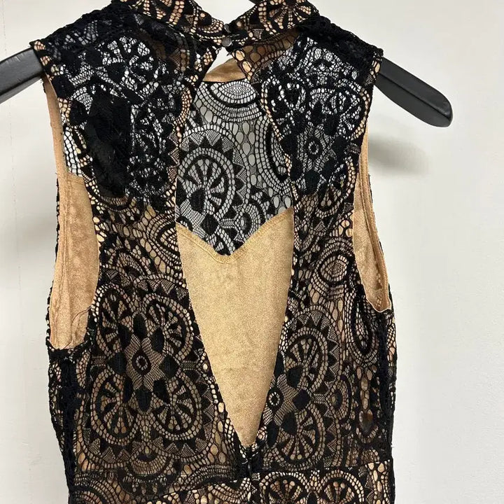 [BUNJANG] Forever 21 Lace Long Dress / Forever 21 레이스 롱 드레스 블랙 S