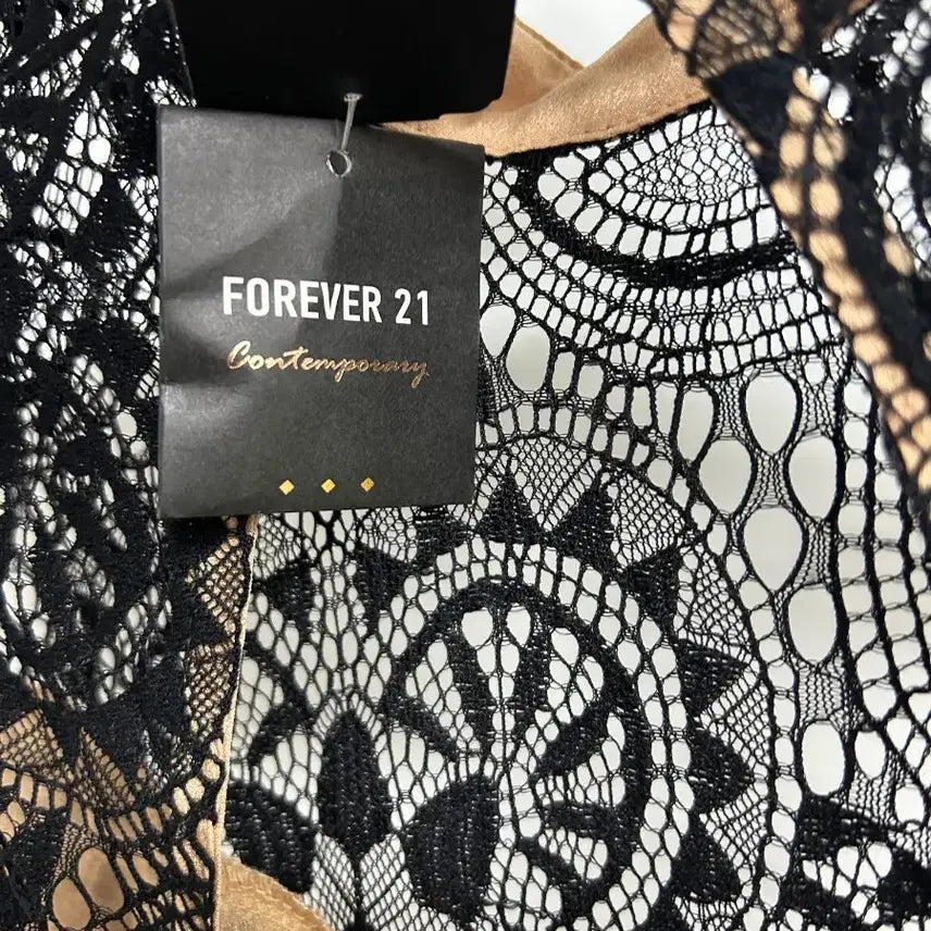 [BUNJANG] Forever 21 Lace Long Dress / Forever 21 레이스 롱 드레스 블랙 S