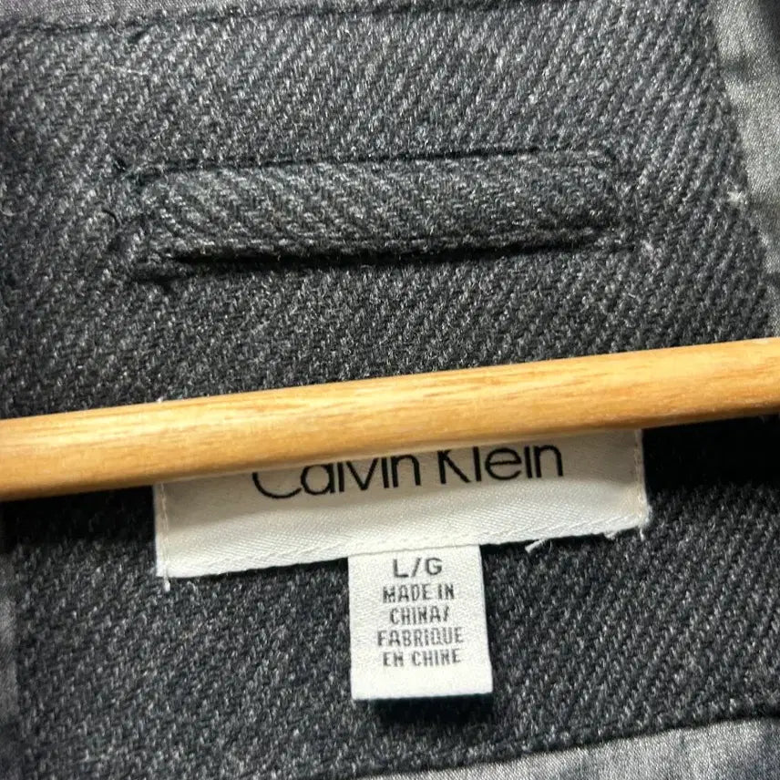 [BUNJANG] Calvin Klein Black Jacket Jumper L / 캘빈클라인 블랙 자켓 점퍼 L