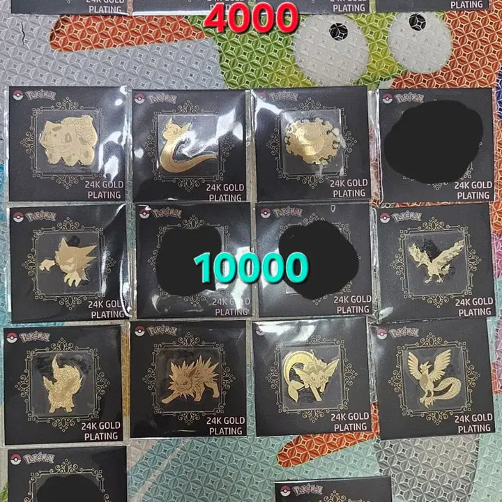 [BUNJANG] 포켓몬 금박 띠부씰 이상해씨 메타몽 잉어킹 이브이 뮤츠 썬더  등 판매 / 포켓몬 금박 띠부씰 이상해씨  뮤츠 고오스 샤미드 파이어 쥬피썬더 판매
