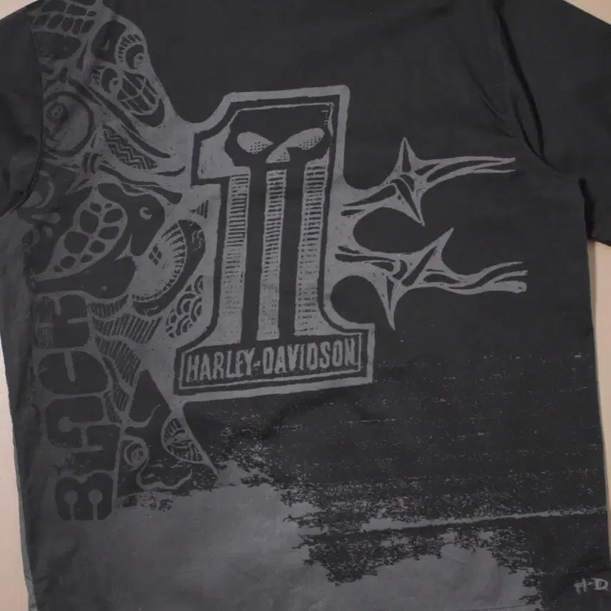 [BUNJANG] Harley-Davidson Back Graphic Work Shirt / Harley-Davidson 할리 데이비슨 백 그래픽 워크 셔츠