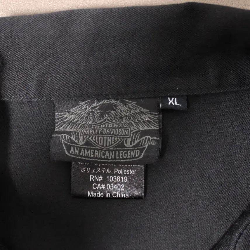 [BUNJANG] Harley-Davidson Back Graphic Work Shirt / Harley-Davidson 할리 데이비슨 백 그래픽 워크 셔츠