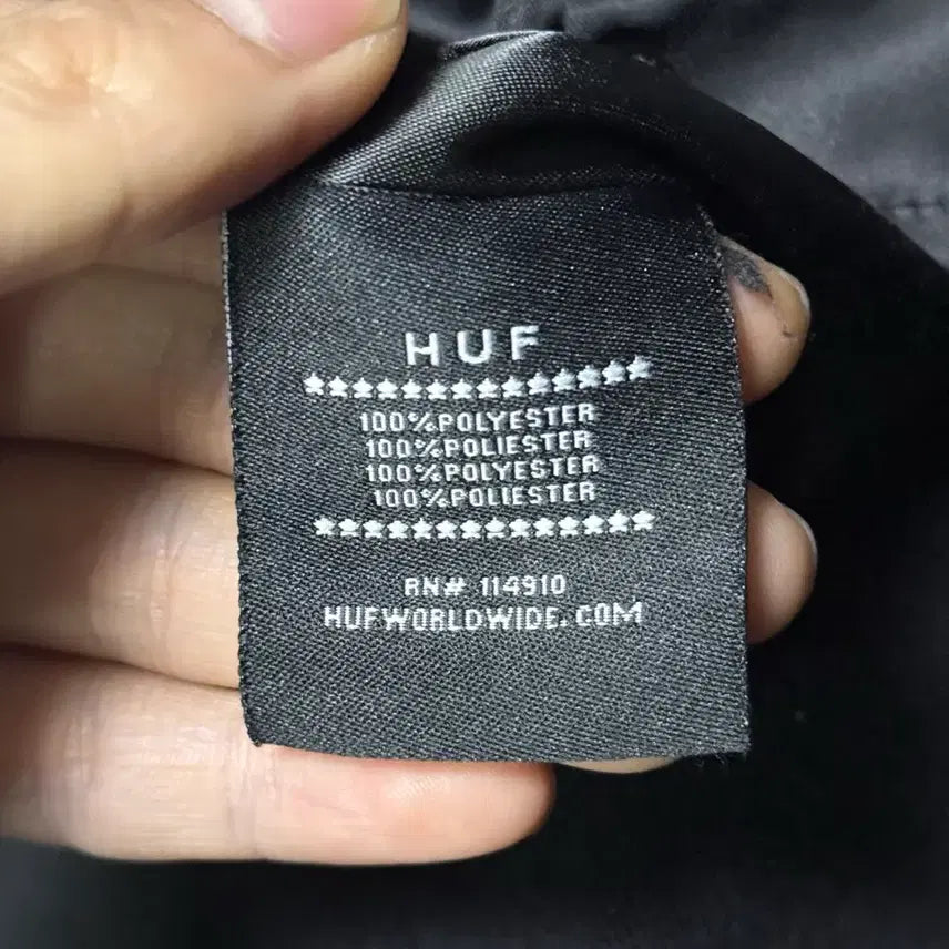 [BUNJANG] HUF Dragon Embroidered Souvenir Jacket / HUF 허프 용 드래곤 자수 스카쟌 스카쟌 야구 점퍼 블랙 화이트 일본