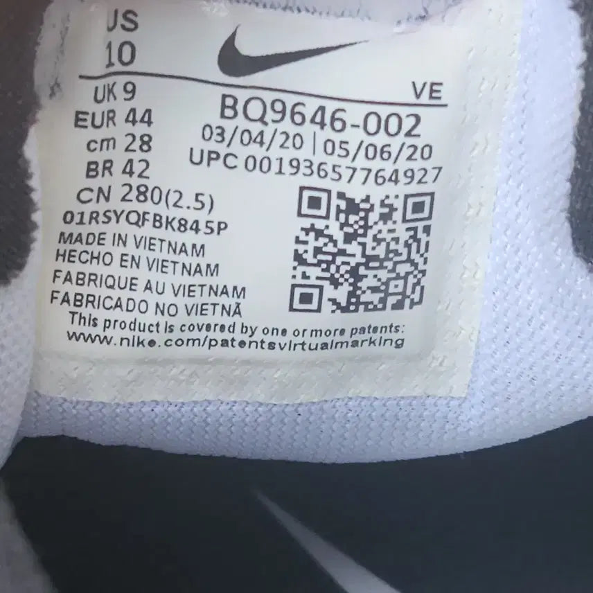 [BUNJANG] Nike Air Zoom Pegasus 37 Black White Men&
