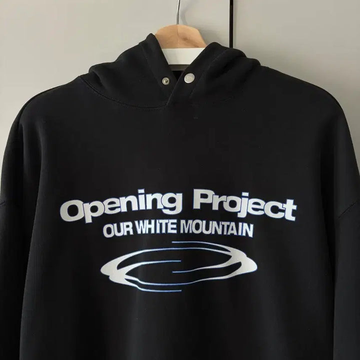 [BUNJANG] Opening Project Identity Hoodie - Black / [2] 오프닝프로젝트 Identity Hoodie - Black