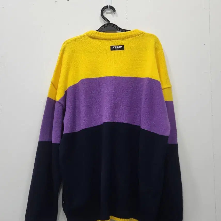 [BUNJANG] Nerdy Big Logo Oversized Knit Sweater (Men&