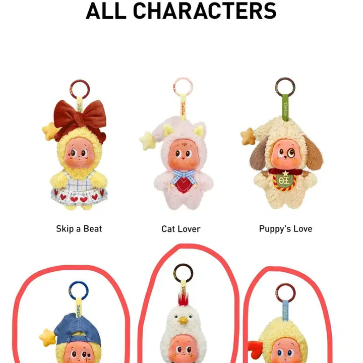 [BUNJANG] POP MART Falling in Love Series Keychain / 정가이하) 팝마트 사랑에빠지다 인형키링