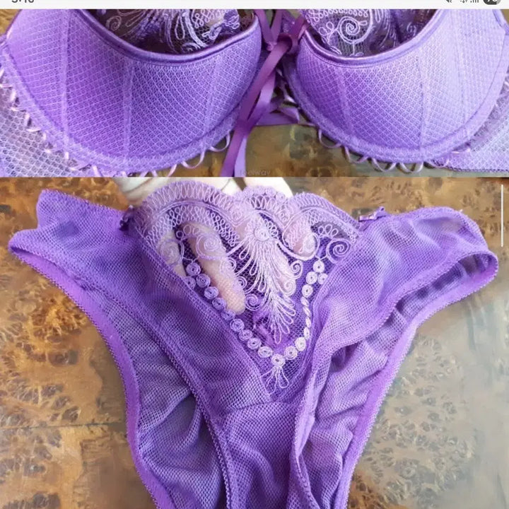 [BUNJANG] Valisere Bra and Panty Set / 새상 프랑스 명품 valisere 브라 팬티 세트