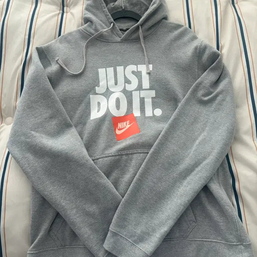 [BUNJANG] Nike Just Do It Hoodie - Gray / 나이키 저스트 두잇 후디 그레이
