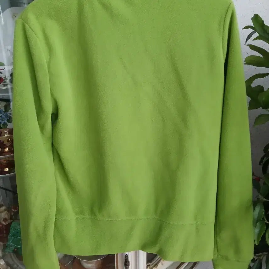 [BUNJANG] Calvin Klein Performance Lime Green Fleece Zip-Up Jacket / 캘빈클라인 퍼포먼스 라임색 플리스 집업 55~날씬 66