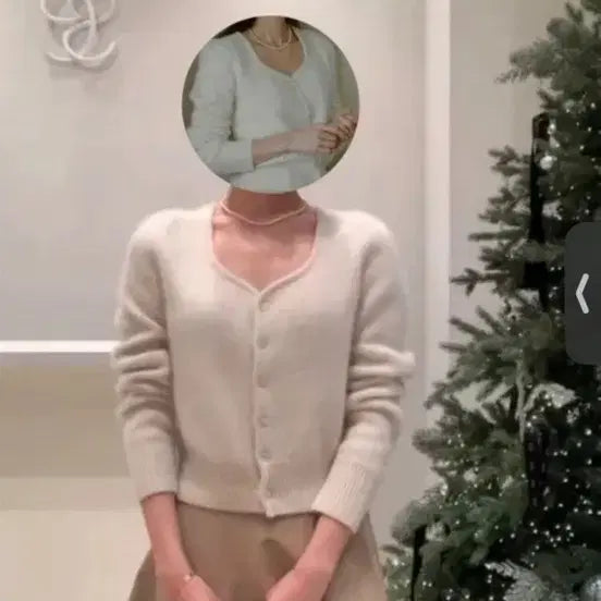[BUNJANG] Sii Rachel Raccoon Shape Cardigan / 시에 레이첼 라쿤 쉐입 가디건