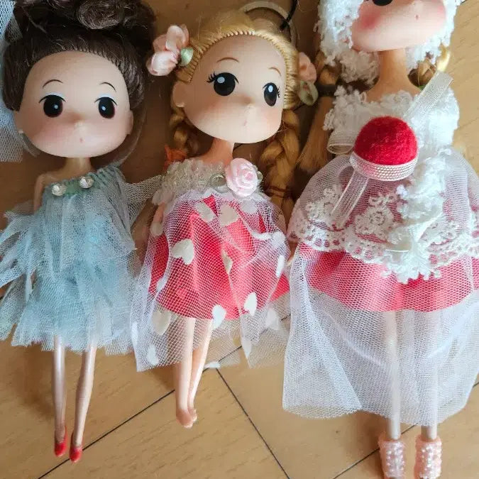 [BUNJANG] Mimi Doll Keyring Set / 미미인형 옛날인형 키링 3개