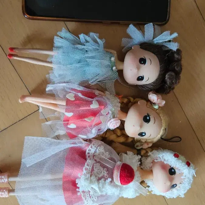 [BUNJANG] Mimi Doll Keyring Set / 미미인형 옛날인형 키링 3개