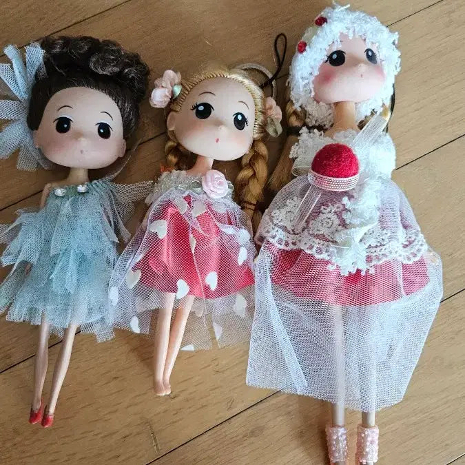 [BUNJANG] Mimi Doll Keyring Set / 미미인형 옛날인형 키링 3개