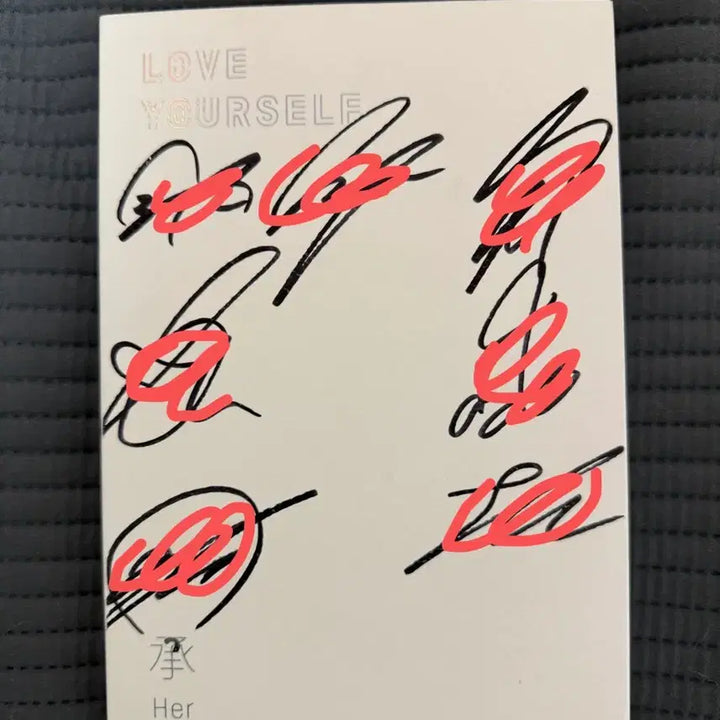 [SOLD OUT] 방탄소년단 친필 싸인앨범 럽셀 love yourself her O bts