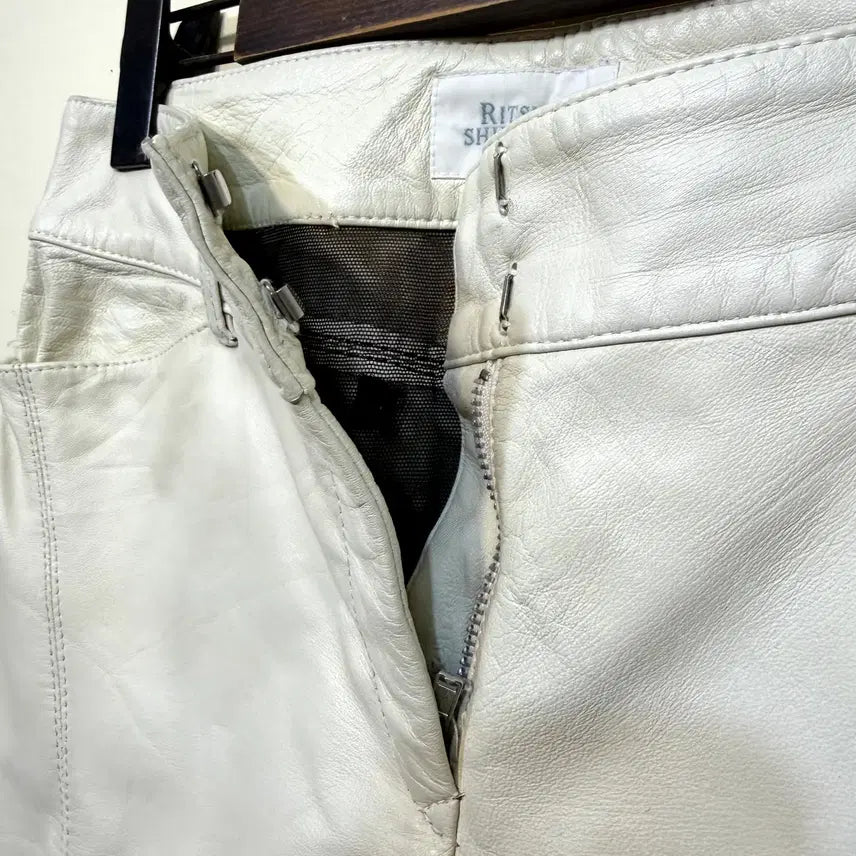 [BUNJANG] Ritsuko Shirahama Leather Low-Rise Pants (28) / RITSUKO SHIRAHAMA 레더 팬츠 로우라이즈(28)