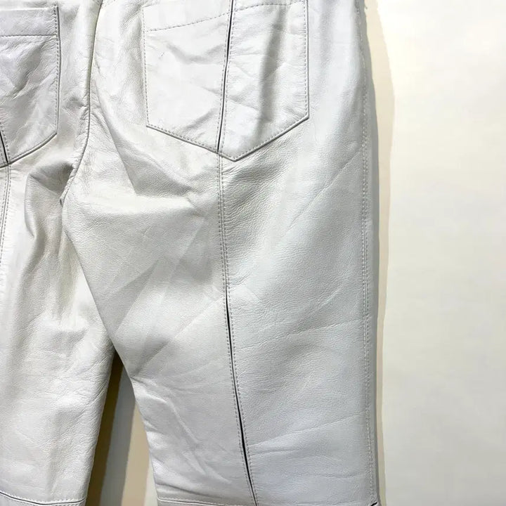 [BUNJANG] Ritsuko Shirahama Leather Low-Rise Pants (28) / RITSUKO SHIRAHAMA 레더 팬츠 로우라이즈(28)