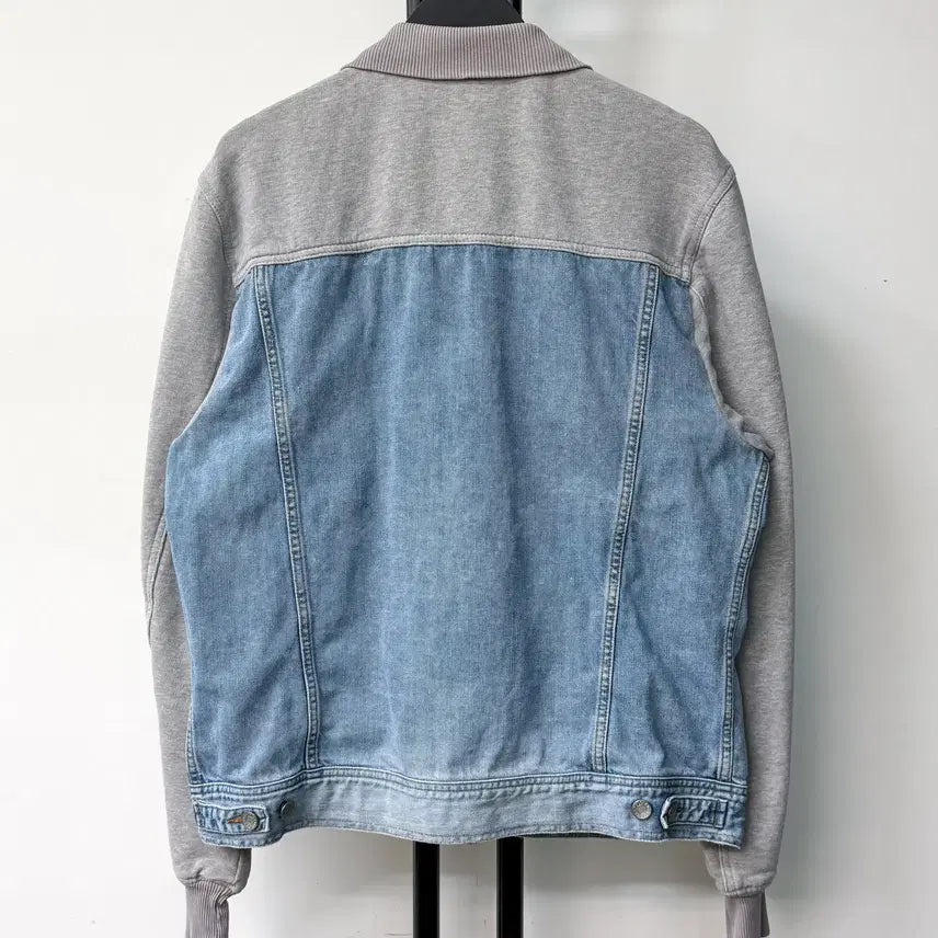 [SOLD OUT] 돌체앤가바나 투 패널 데님앤스웻 집업 자켓