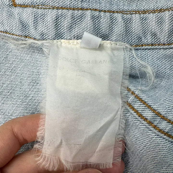 [SOLD OUT] 돌체앤가바나 투 패널 데님앤스웻 집업 자켓