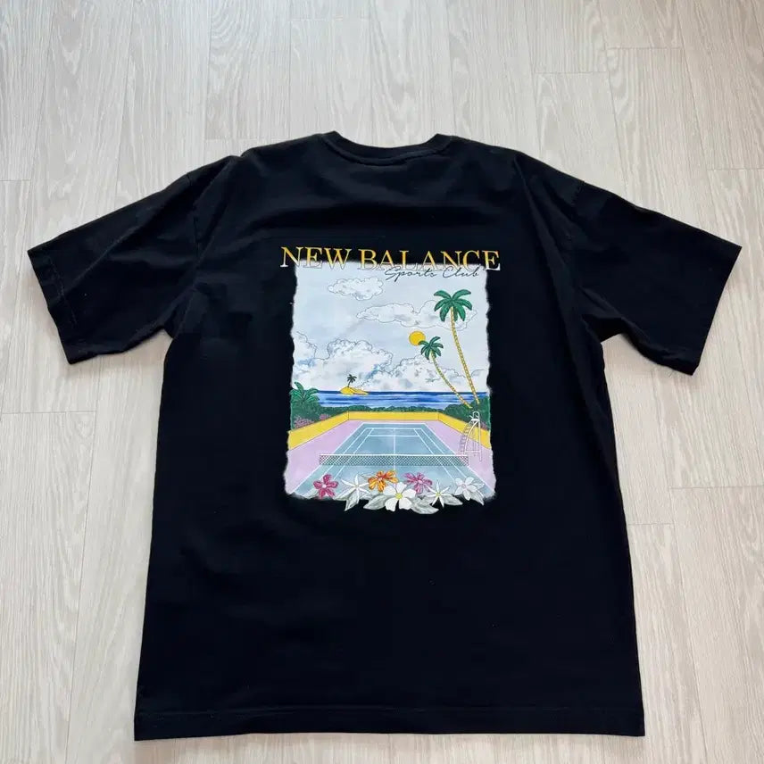 [BUNJANG] New Balance Black Short Sleeve T-Shirt - XL Size / 뉴발란스 검정 반팔 티셔츠 XL사이즈