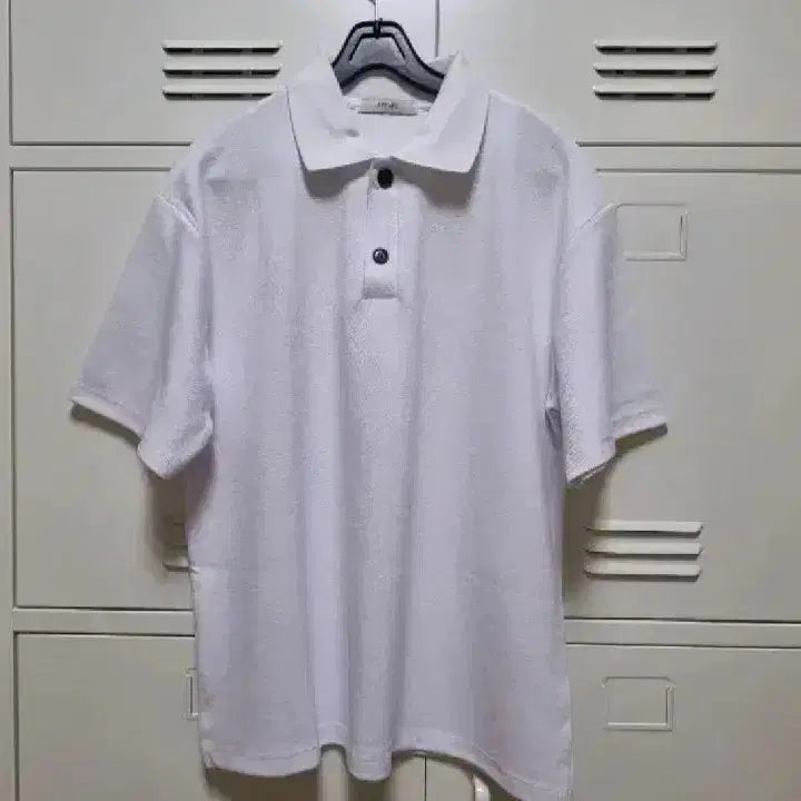 [BUNJANG] Partysu Ivory Short Sleeve Polo Shirt / 파티수 반팔 카라티 - 아이보리