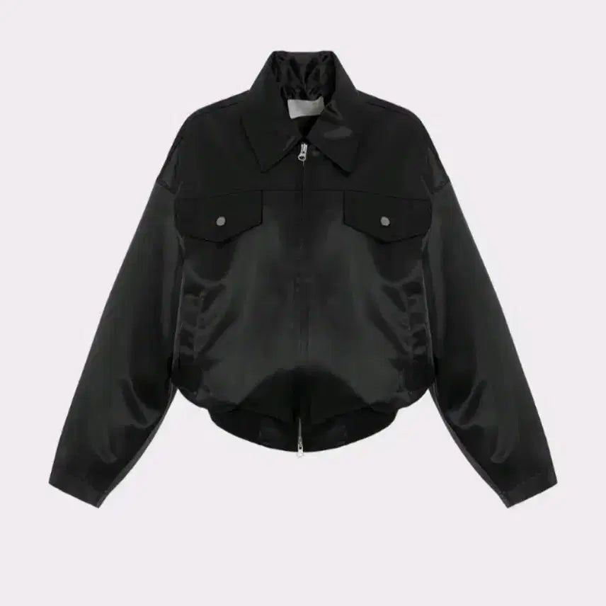 [SOLD OUT] 45번가 새틴 블루종 점퍼 - 블랙,프리