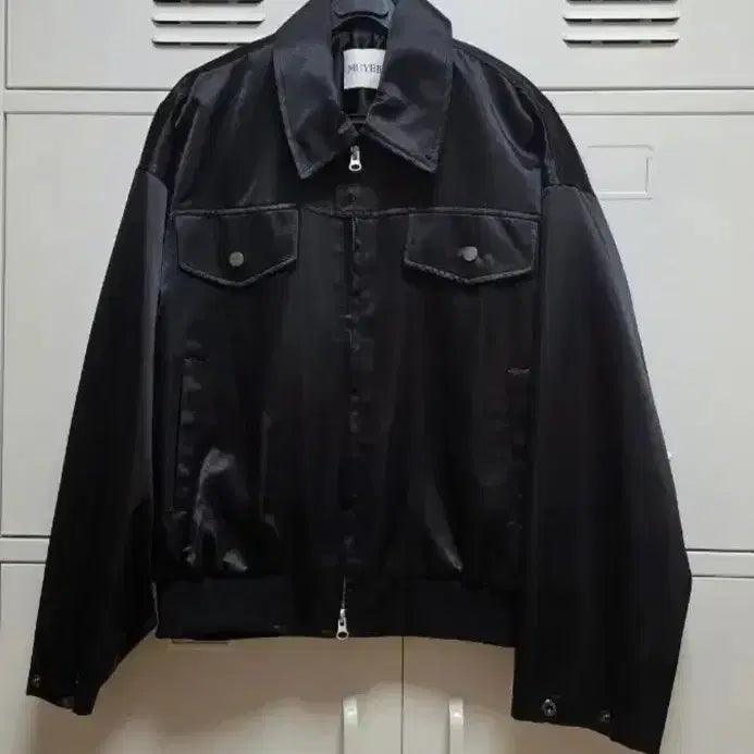[SOLD OUT] 45번가 새틴 블루종 점퍼 - 블랙,프리