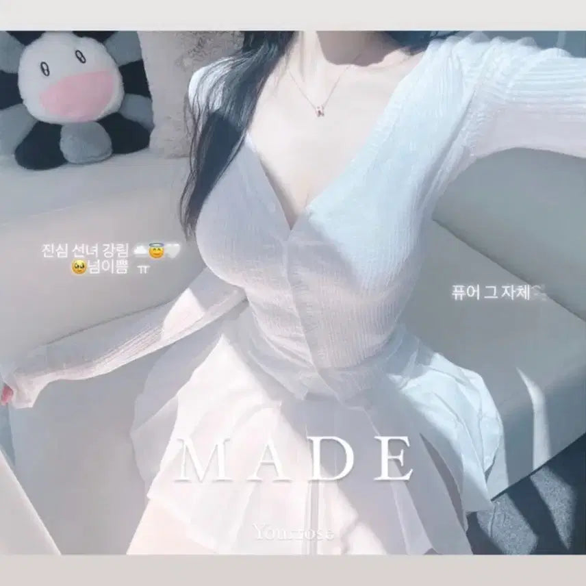 [BUNJANG] YourRose Cotton Spandex Button Ribbed Cardigan / 유어로즈 젤라또 쫀득탱 코튼스판 단추골지 가디건