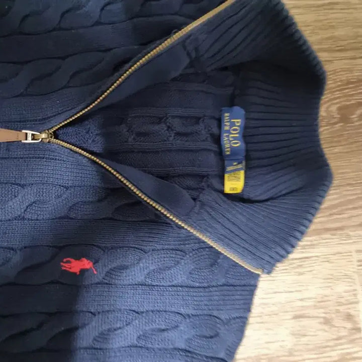 [BUNJANG] Polo Half-Zip Knit Sweater / 폴로 반집업 니트