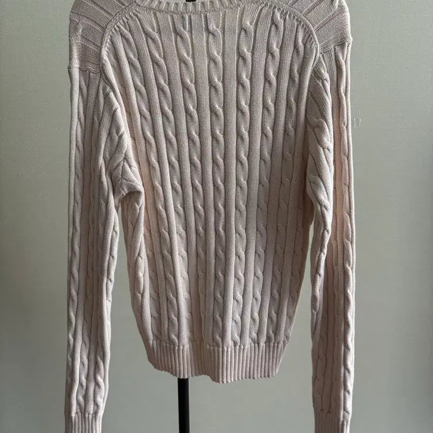 [BUNJANG] Polo Ralph Lauren Ivory Cable Knit Sweater L / 폴로 랄프로렌 아이보리 케이블 니트 L