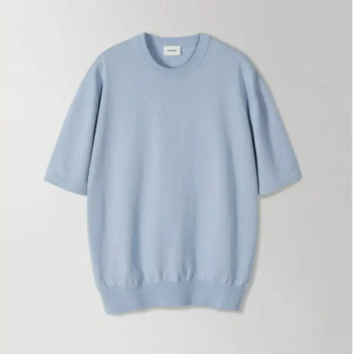 [BUNJANG] In The Row Plain Half Sleeve Knit (Sky Blue/Size 3) / 인더로우 플레인 하프 반팔니트 (하늘색/3사이즈)
