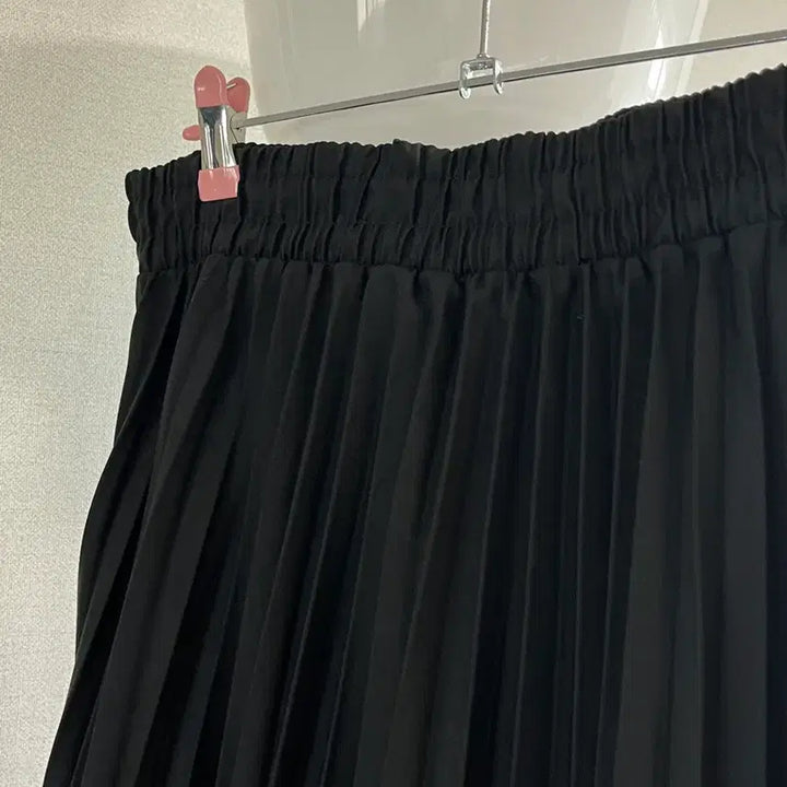 [BUNJANG] Black Pleated Long Skirt / 블랙 플리츠 롱 스커트