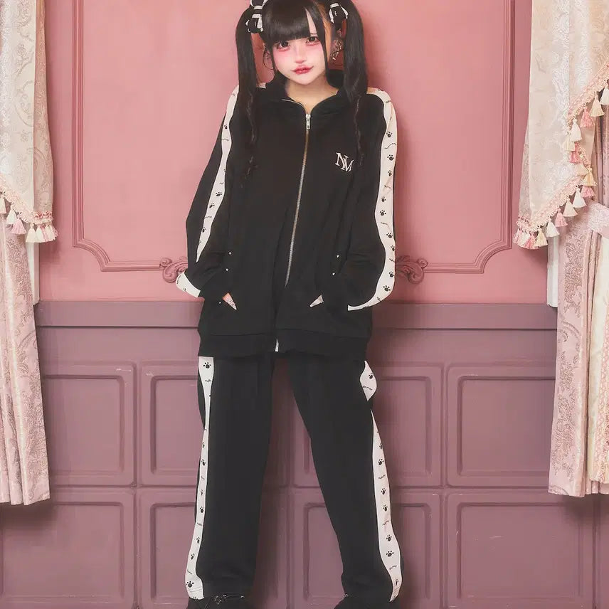 [BUNJANG] Nyanme Training Suit Set / nyanme 냥메 트레이닝복 저지 셋업