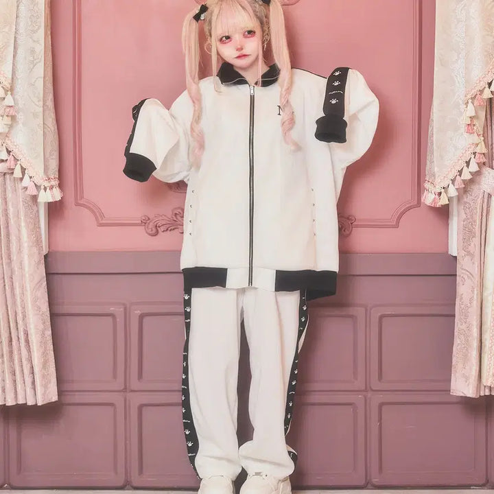 [BUNJANG] Nyanme Training Suit Set / nyanme 냥메 트레이닝복 저지 셋업