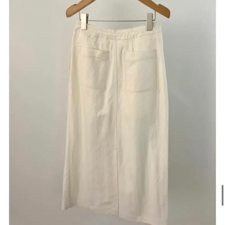 [BUNJANG] The Brunch Becky String H-Line Long Skirt Cream (M) / 더 브런치 BR베키 스커트 스트링 H라인 롱치마 크림m